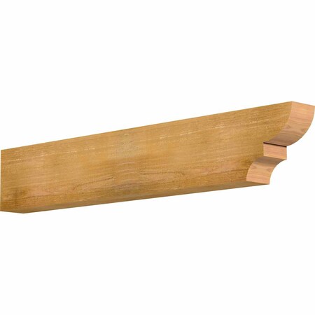 Ekena Millwork Ridgewood Rough Sawn Rafter Tail, Western Red Cedar, 4"W x 8"H x 48"L RFT04X08X48RID00RWR